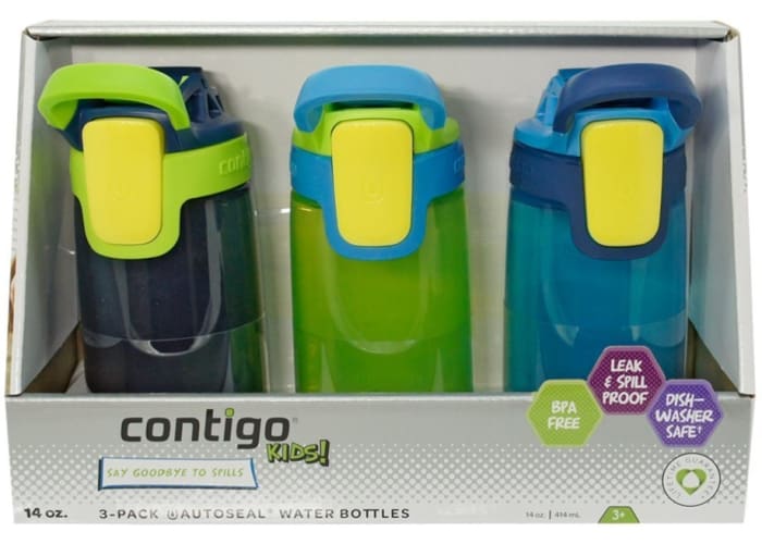3-pk Contigo Gizmo Sip Autoseal 14 oz Bottles