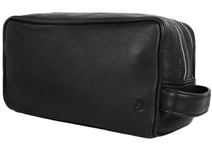 Genuine Leather Travel Toiletry Bag