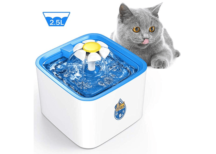 DELOMO Pet Water Fountain