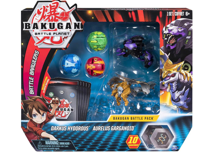 Bakugan Battle 5-Pack Darkus Hydorous & Aurelus Gargarnoid Collectible Cards & Figures