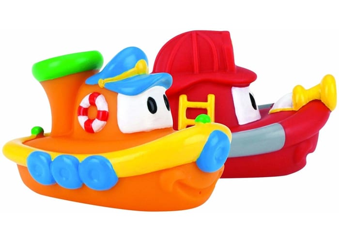 Nuby 2-Pack Tub Tugs Floating Boat Bath Toys