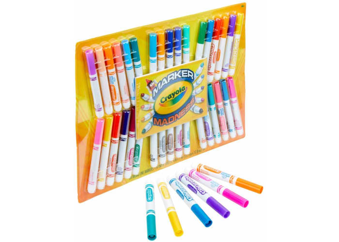 34-ct Crayola Marker Madness Broad Line Markers