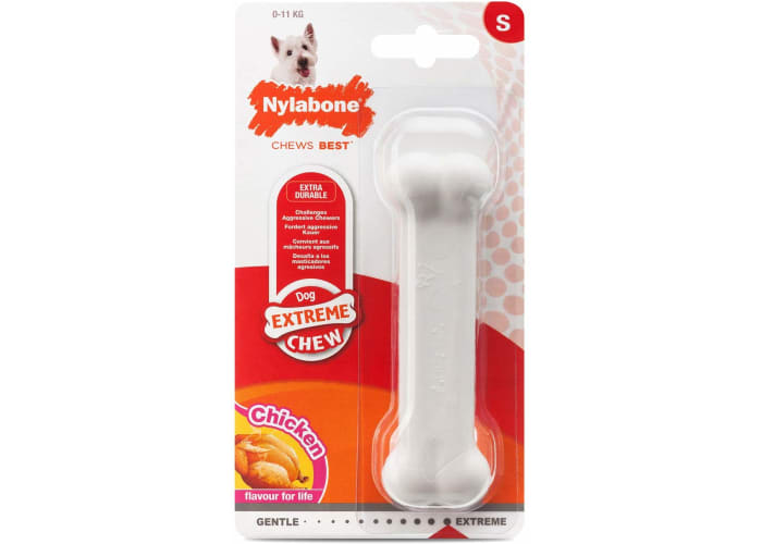 Nylabone Dura Chew Bone Dog Chew Toy (Chicken Flavor)
