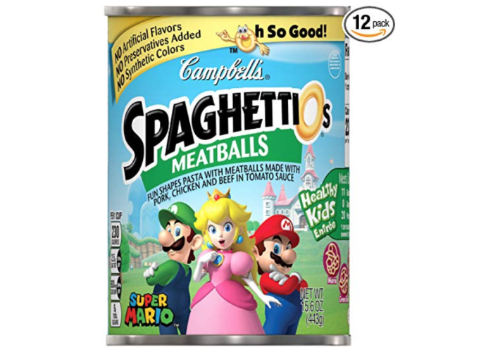 12 pk. SpaghettiO's Super Mario Bros. Pasta with Meatballs