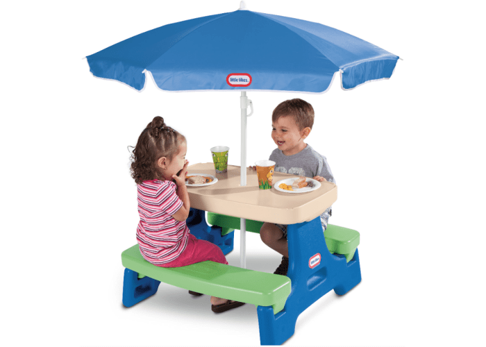 Little Tikes Easy Store Jr. Play Table with Umbrella