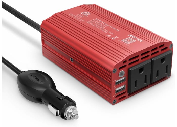BESTEK 300W Power Inverter DC 12V to 110V AC Car Inverter