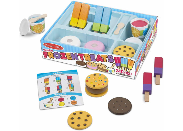 Melissa & Doug Wooden Frozen Treats Ice Cream Play Set