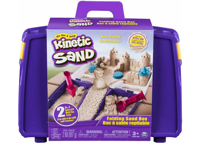 Kinetic Sand, Folding Sand Box with 2 Pounds of Kinetic Sand
