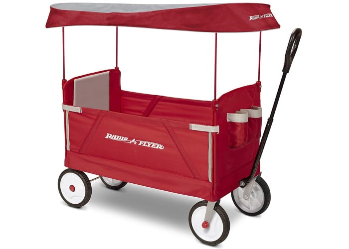 Radio Flyer 3-In-1 EZ Folding Wagon with Canopy