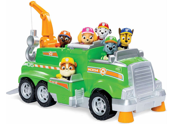 Paw Patrol, Rocky’s Total Team Rescue Recycling Truck with 6 Pups