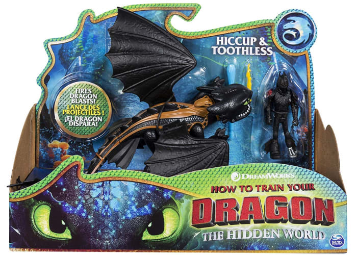 Dreamworks Dragons, Toothless & Hiccup Figures