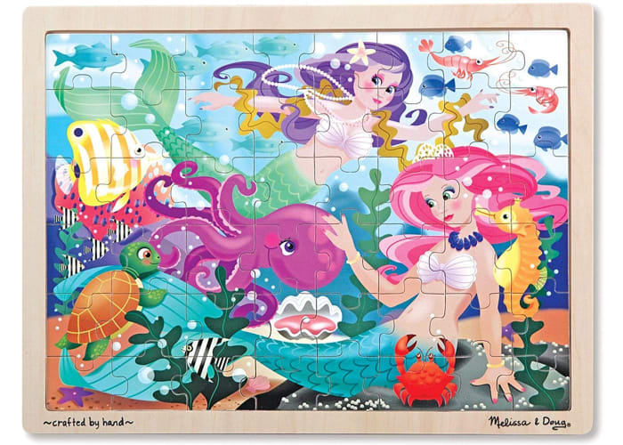 Melissa & Doug Mermaid Fantasea Wooden Jigsaw Puzzle 