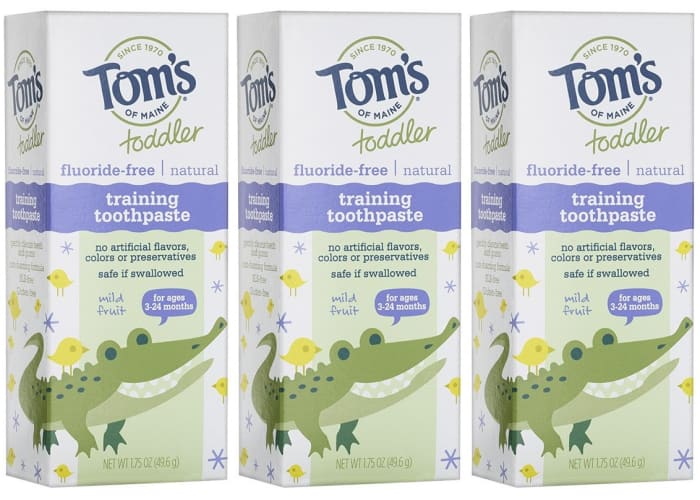 3-pk Tom's of Maine Toddlers Training Toothpaste