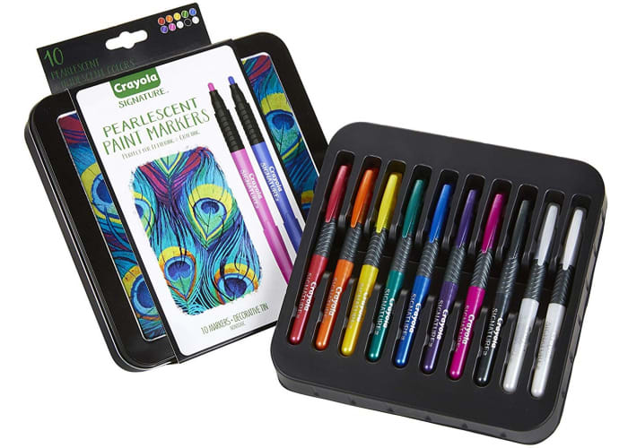 10-ct Crayola Pearlescent Paint Markers, Medium Pt
