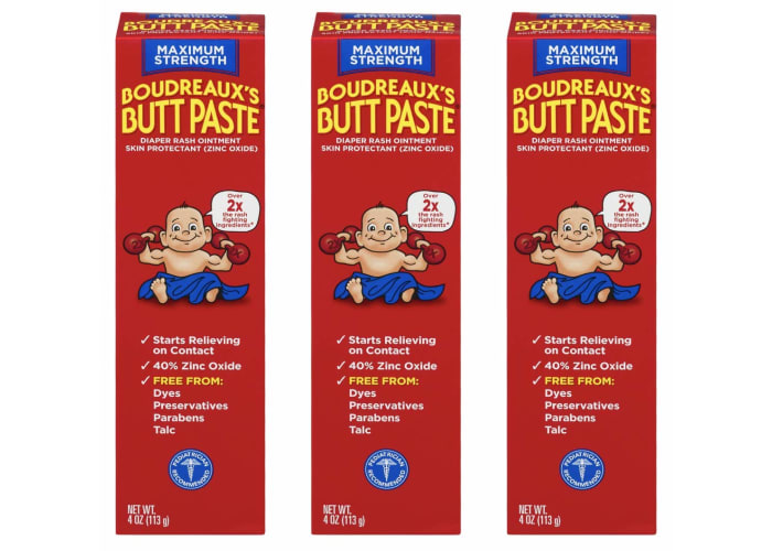 3-pk Boudreaux's Butt Paste Diaper Rash Ointment (4 oz)