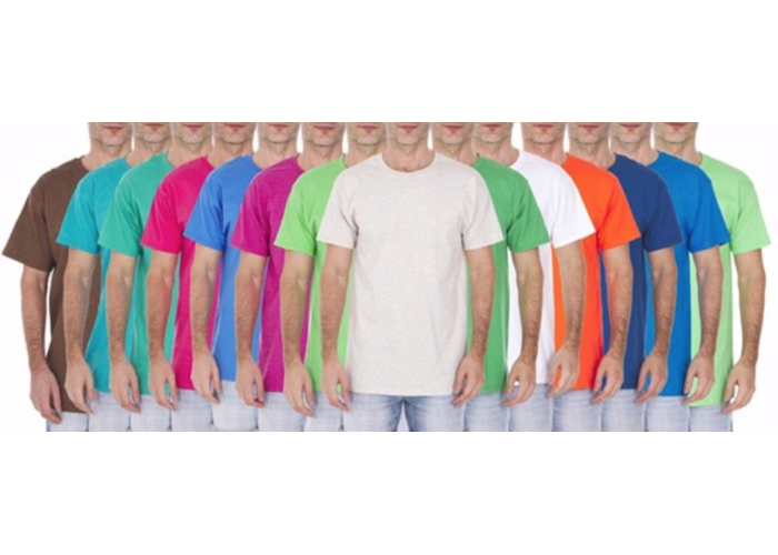 Fruit of the Loom Men's Crew Neck T-Shirts Assorted, 10-Pack