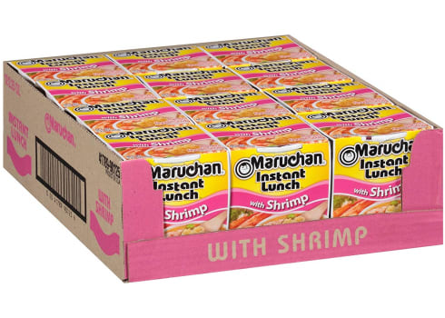 12-pk Maruchan Instant Lunch Shrimp Flavor, 2.25 Oz