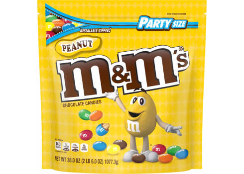 M&Ms Peanut Chocolate Candy, 38-Ounce Party Size Bag