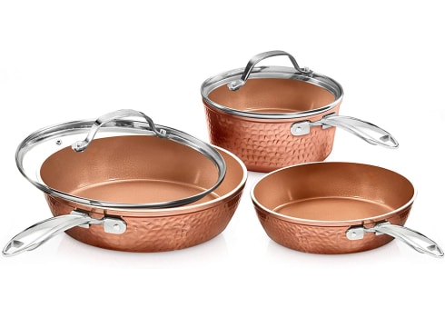 5-pc Gotham Steel Premium Hammered Cookware