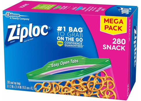 280-ct Ziploc Snack Bags