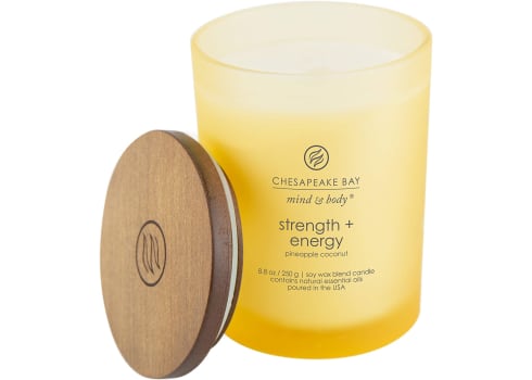 Chesapeake Bay Candle Scented Candle, Strength + Energy (Pineapple Coconut)