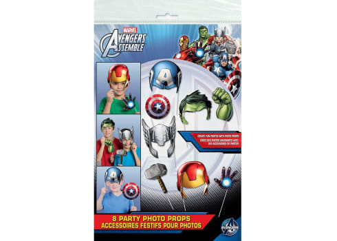 Marvel Avengers Photo Booth Props (8-pc)