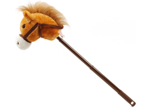 Linzy Hobby Horse w/ Galloping Sounds and Adjustable Telescopic Stick