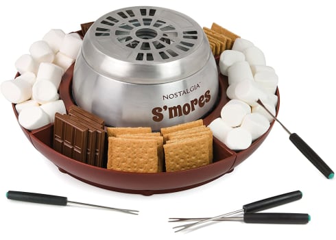 Nostalgia Indoor Electric Stainless Steel S'mores Maker