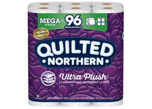 Quilted Northern Ultra Plush Toilet Paper, 24 Mega Rolls