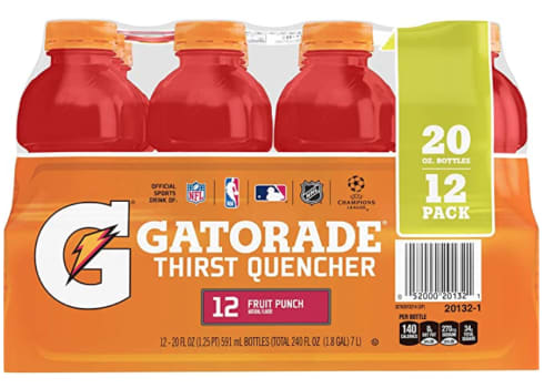 12-pk Gatorade Thirst Quencher (20oz bottles)