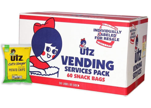 60-pk Utz Potato Chips, Salt & Vinegar