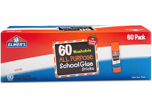 Elmer's All Purpose School Glue Sticks, 60 Pack