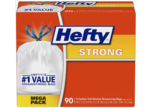 Hefty Strong Trash Bags 90ct, 13 gallon 
