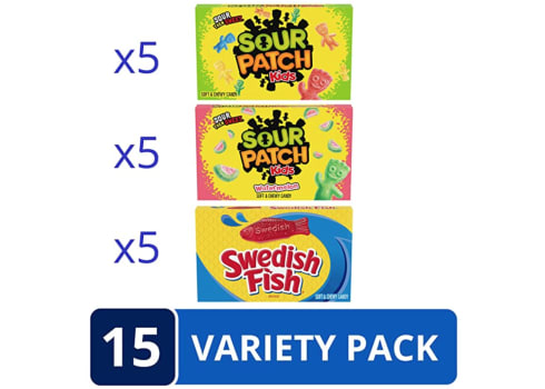 15 Movie Theater Candy Boxes - Sour Patch Kids & Swedish Fish