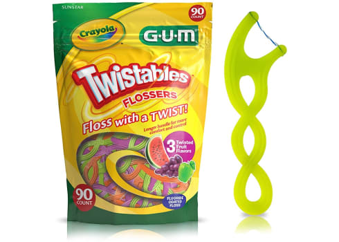 90-ct GUM Crayola Twistables Flavored Flossers