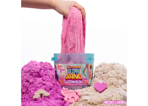 5-lb SlimySand Bucket, Purple, Pink, and White Glitter