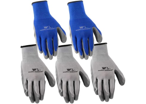 5-pk Nitrile Work Gloves, Size L
