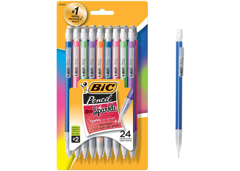 24-ct BIC Xtra-Sparkle Mechanical Pencil, Medium Point (0.7 mm)