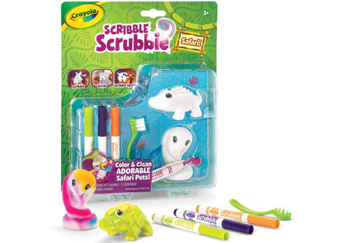 Crayola Scribble Scrubbie Safari Animal Toy Set