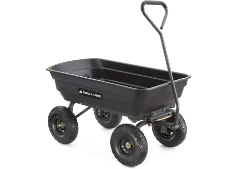 Gorilla Carts GOR4PS Poly Garden Dump Cart