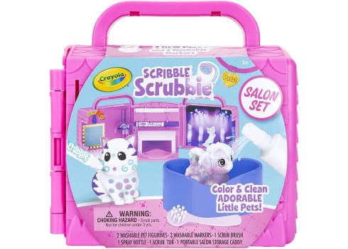 Crayola Scribble Scrubbie Pets, Beauty Salon Playset with Toy Pets