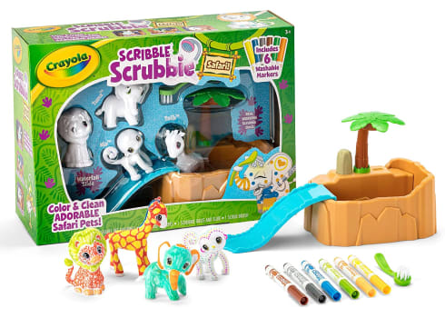 Crayola Scribble Scrubbie Safari Animals Tub Set