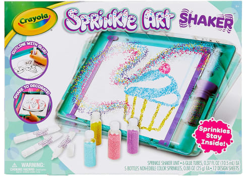 Crayola Sprinkle Art Shaker, Rainbow Arts and Crafts Kit