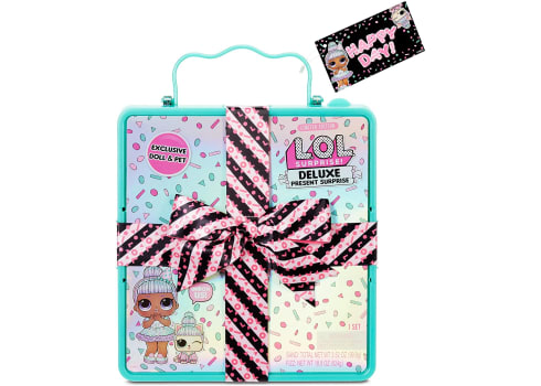 L.O.L. Surprise Deluxe Present Surprise with Limited Edition Sprinkles Doll and Pet