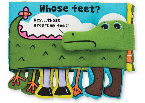 Melissa & Doug Soft Activity Baby Book - Whose Feet?