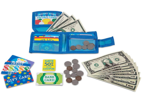 Melissa & Doug Pretend-to-Spend Wallet