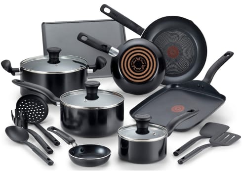 T-Fal Culinaire 16-Pc. Nonstick Aluminum Cookware Set