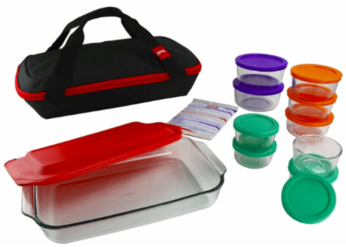 22-pc Pyrex Portable Bakeware Set