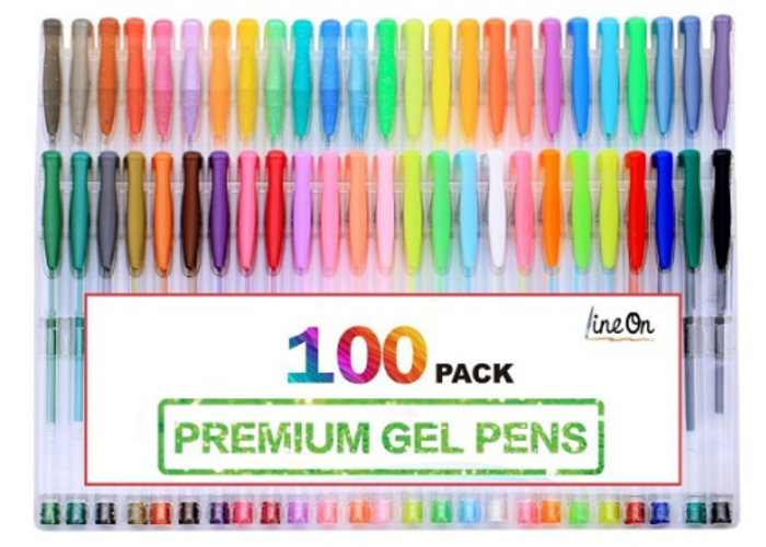 100-pc Gel Pens Set