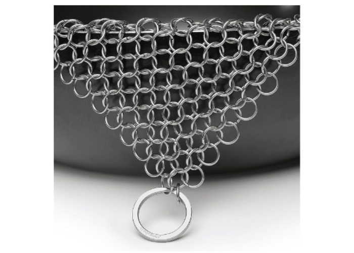 Chainmail Cast Iron Pan Scrubber
